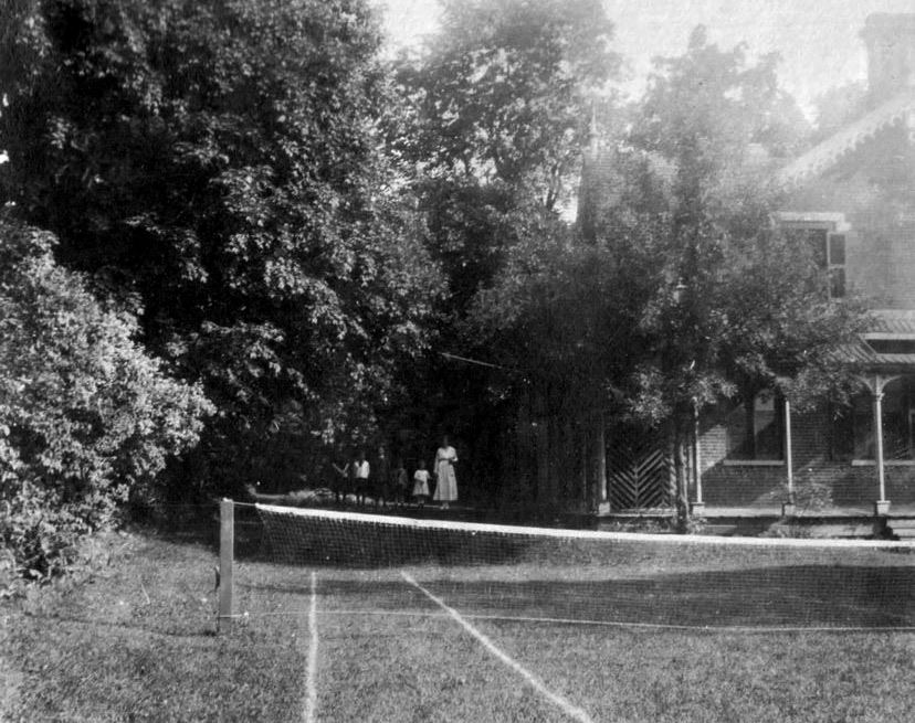 Grass court at Hillary House.